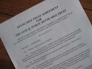 Trust Agreement-Estate Planning